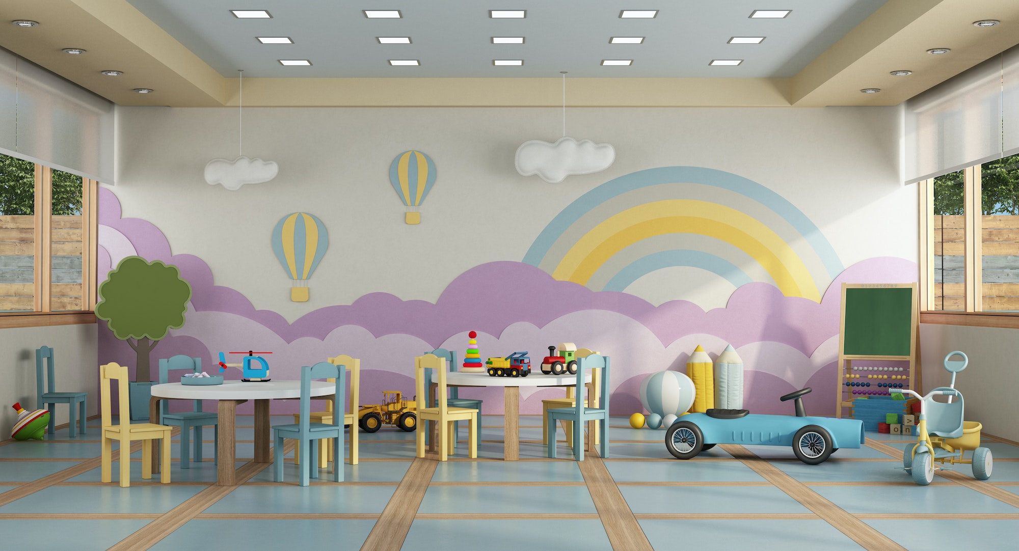 kindergarten-class-without-childs